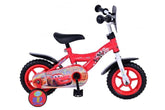 Disney Cars Kinderfiets - Jongens - 10 inch - Rood - Doortrapper - stoere stevige jongensfiets met iconisch Cars design